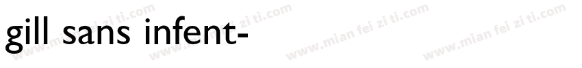 gill sans infent字体转换